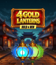 4 Gold Lanterns Hold & Win
